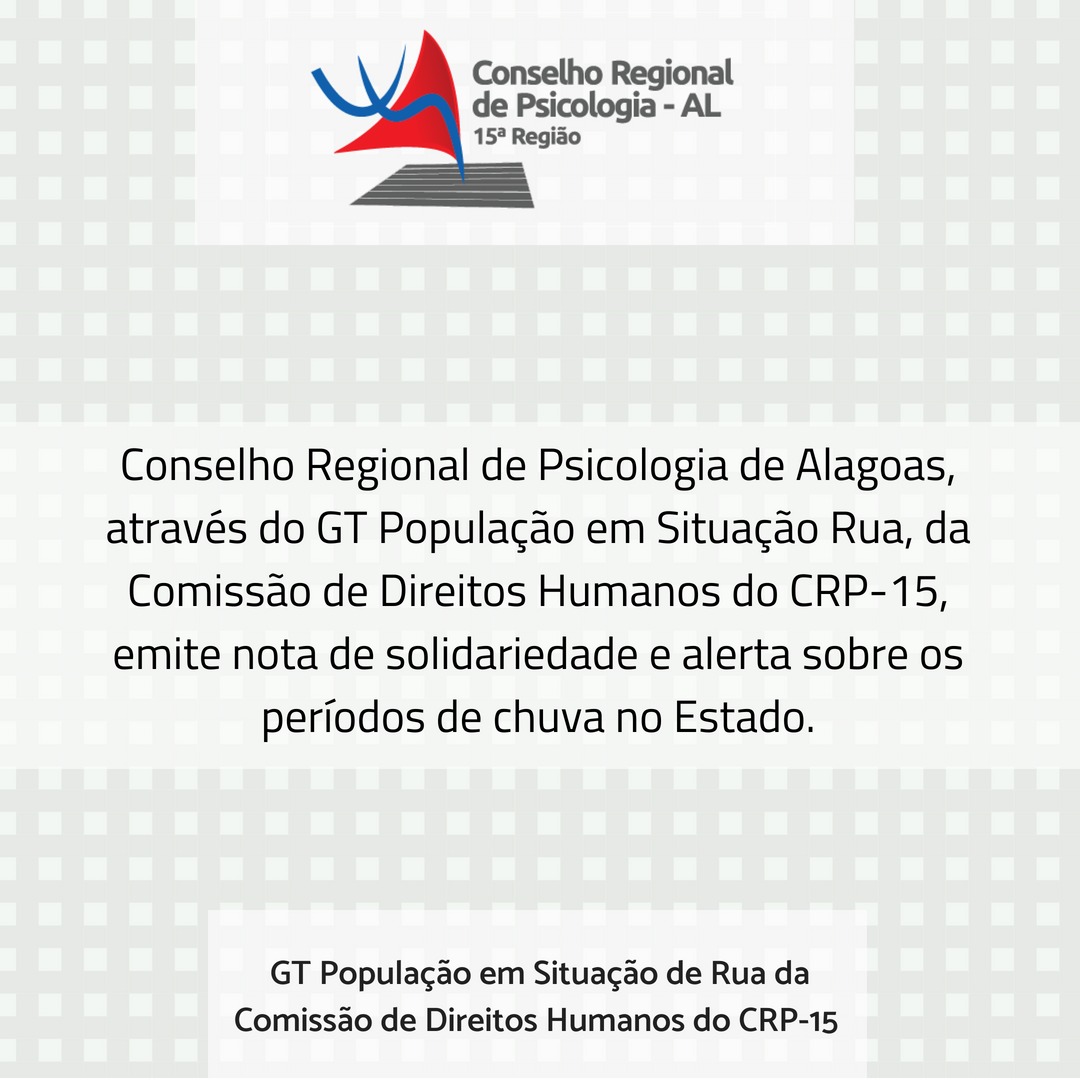 Conselho Regional de Psicologia 15ª Região CRP 15 através da