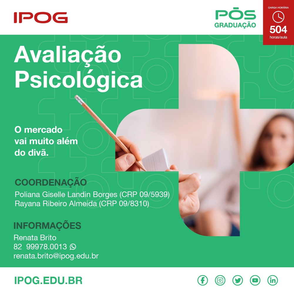 Conselho Regional De Psicologia 15ª Região Pós Graduação Em Avaliação Psicológica Ipog 3870